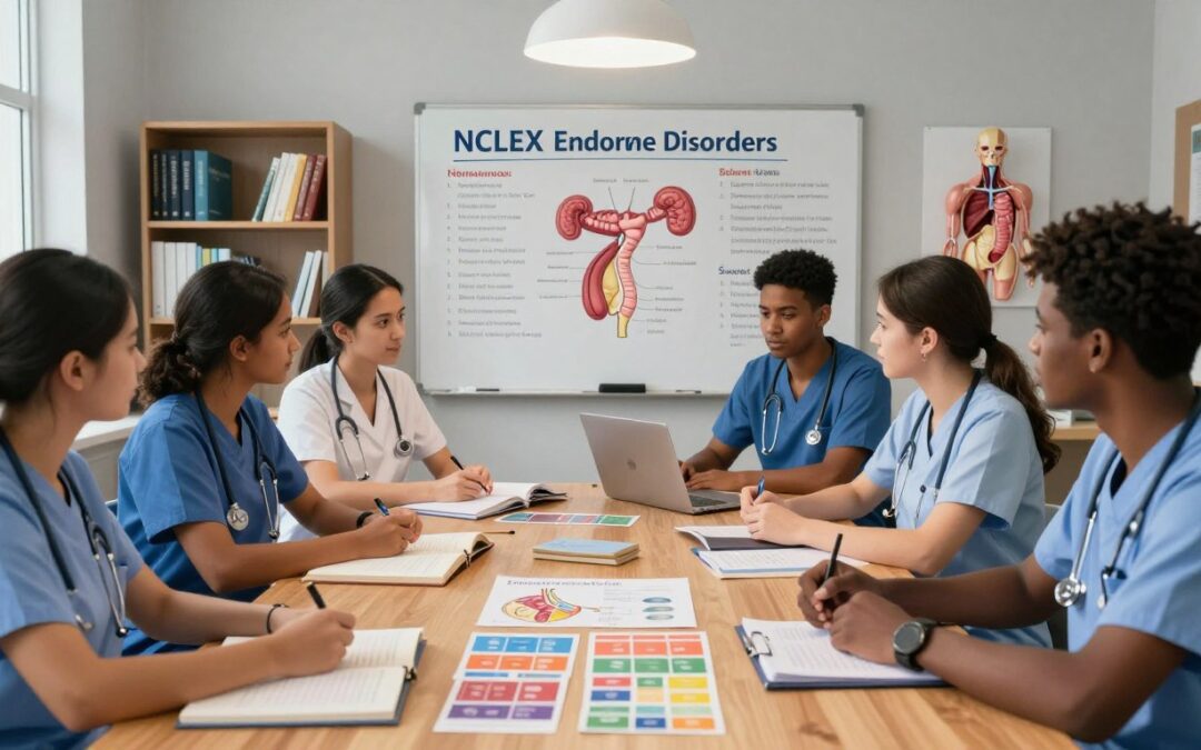 How do I study NCLEX endocrine disorders step by step