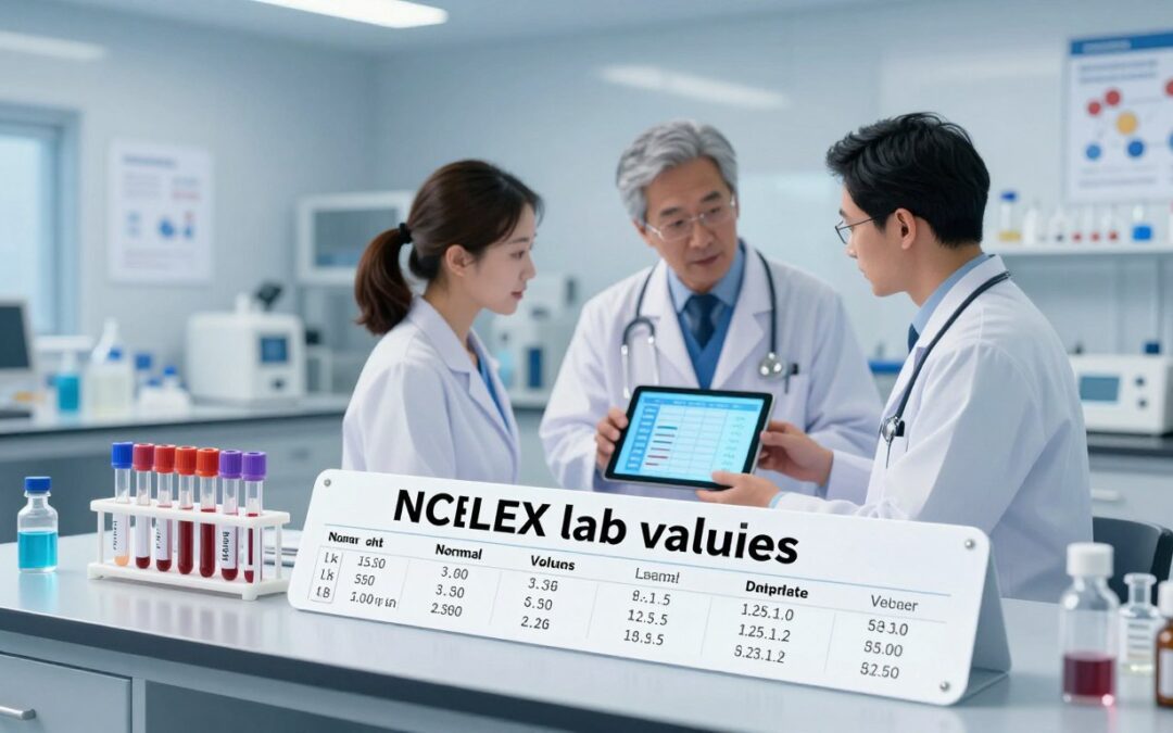 What are normal lab values for NCLEX?