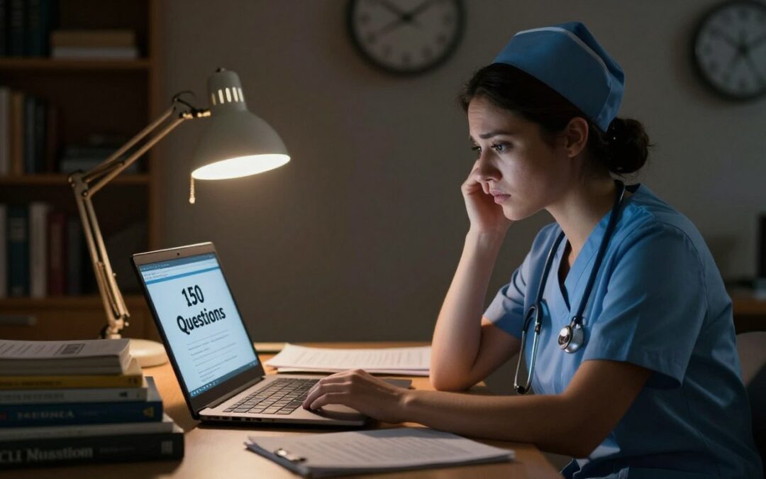 What happens if the NCLEX shuts off at 150 questions?