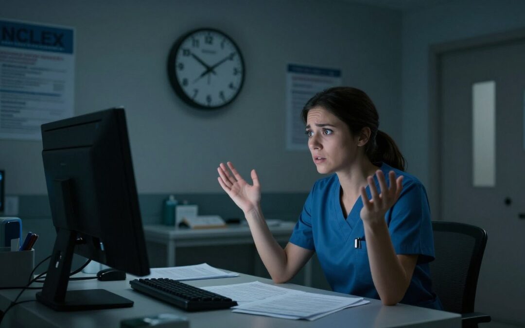 What happens if the computer shuts off during NCLEX?